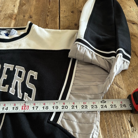 Vintage STARTER Los Angeles Raiders Crewneck Sweatshirt NFL Football - Picture 8 of 10